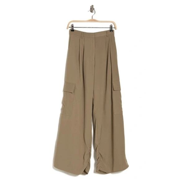 19 Cooper High Waist Baggy Cargo Pants in Khaki NWT Womens M y2k Utility Grunge - Picture 3 of 15